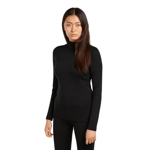 Icebreaker Merino 260 Tech Turtleneck Top Womens Size M Outdoor Gorpcore Hiking - Picture 1 of 8